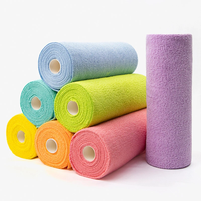 Microfiber Cleaning Cloth Towels Roll Tear Away
