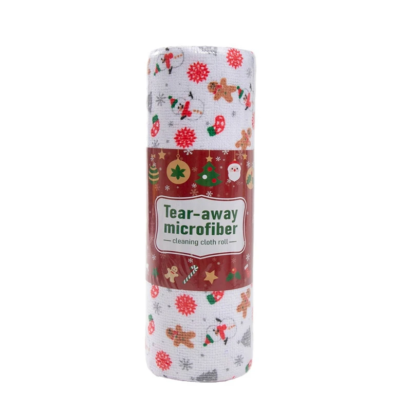 Microfiber Cleaning Cloth Towels Roll Tear Away Printing