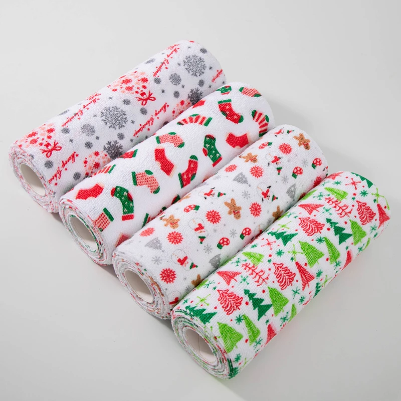 Microfiber Cleaning Cloth Towels Roll Tear Away Printing